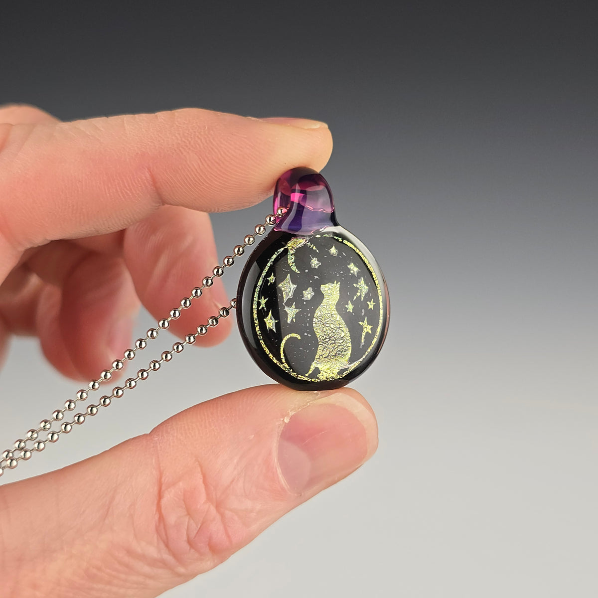 Gold Dichro Moon & Stars Kitty: Galaxy & Royal Jelly