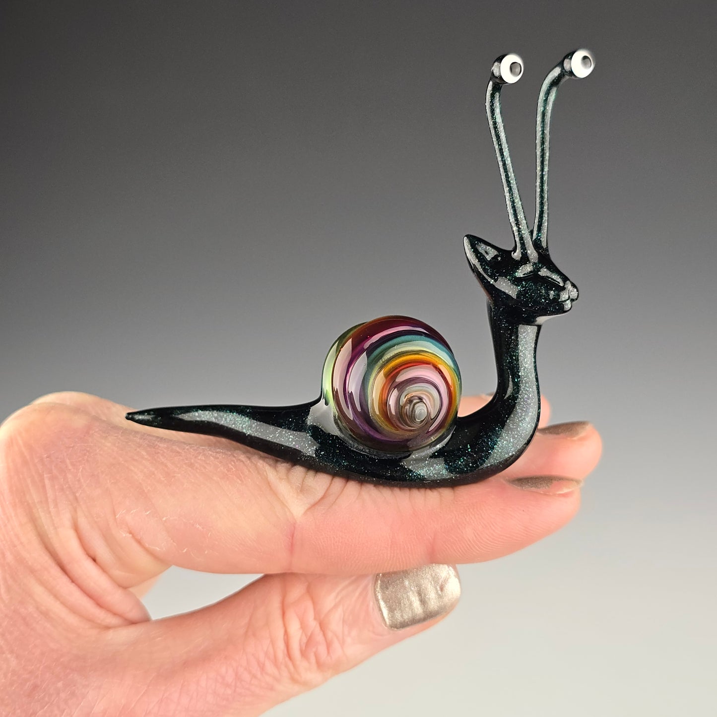 Blue Sparkle Metallic Rainbow Snitty Snat