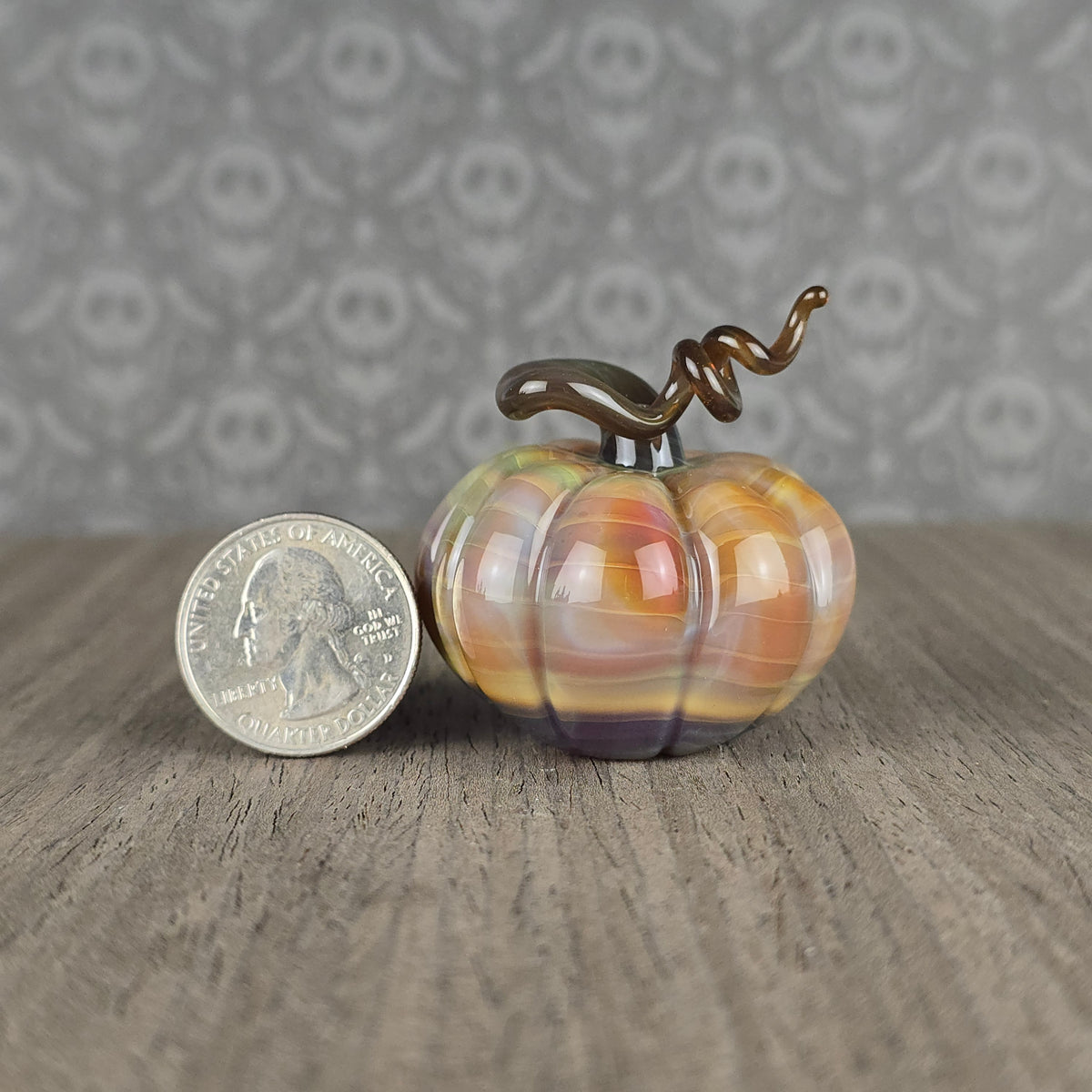 XL Hollow Pumpkin Trinket: Apricot