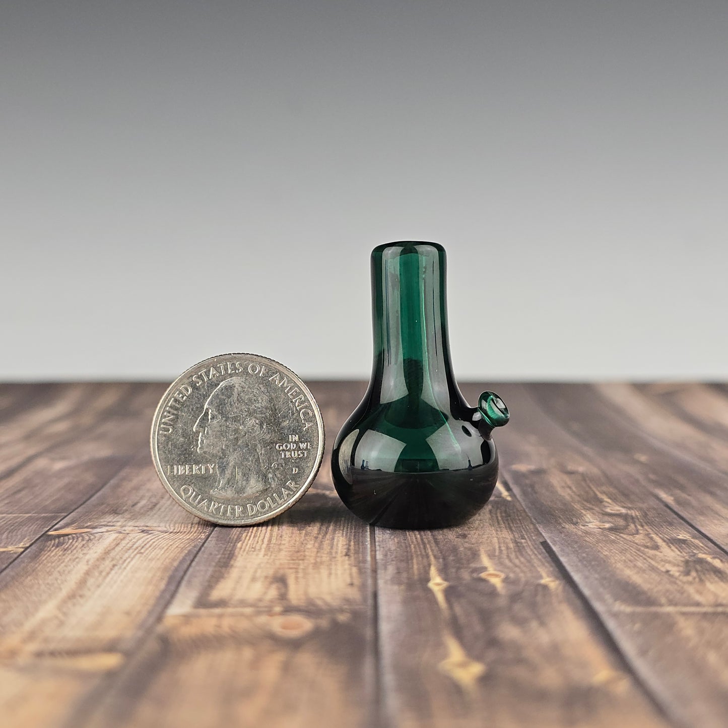 Emerald Mini Tube Whisker Vase