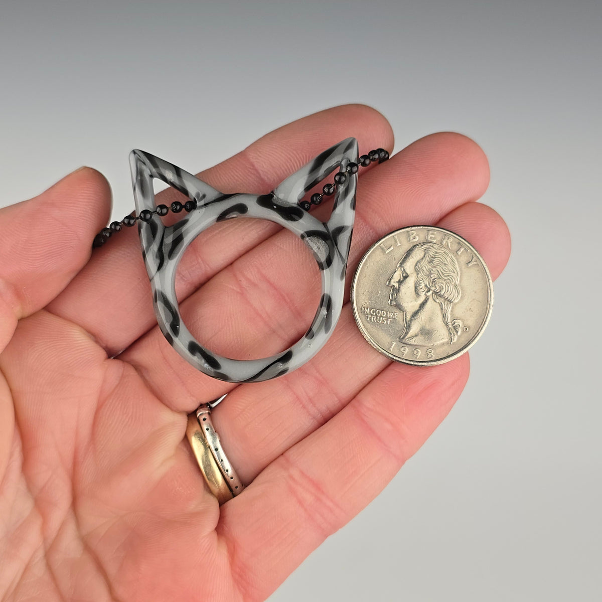 Silver Bengal Kitty Face - XL