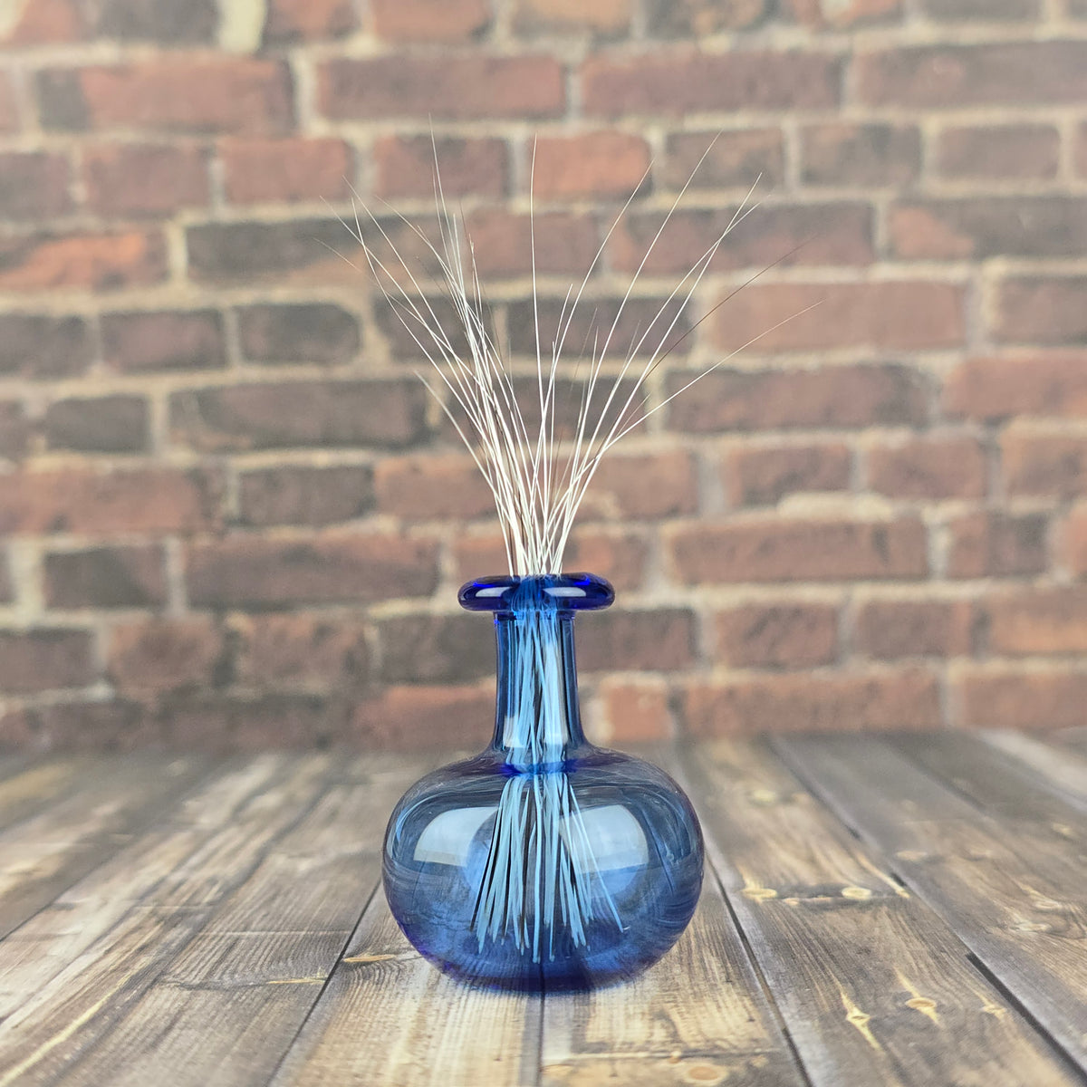 Tall Cobalt Whisker Vase #4