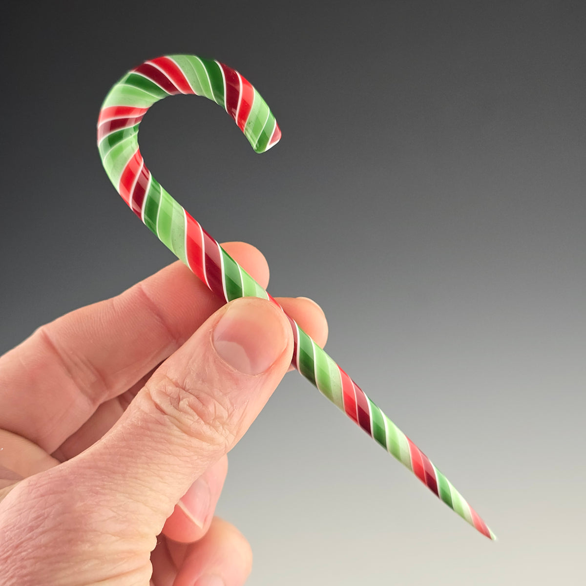Candy Cane: Red & Green Striped