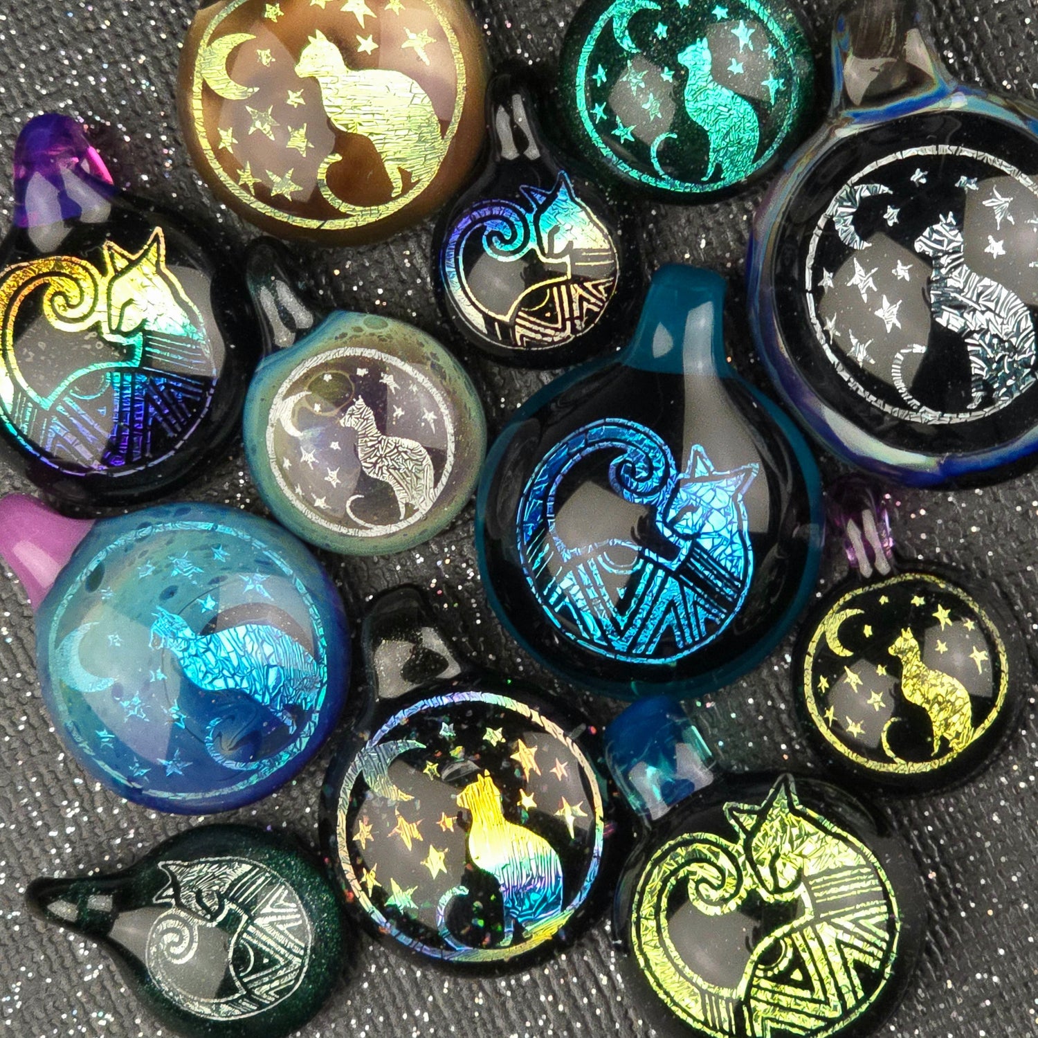 Dichroic Image Pendants