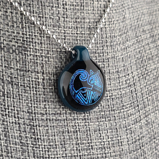 Blue Aztec Dichro: Galaxy Peacock