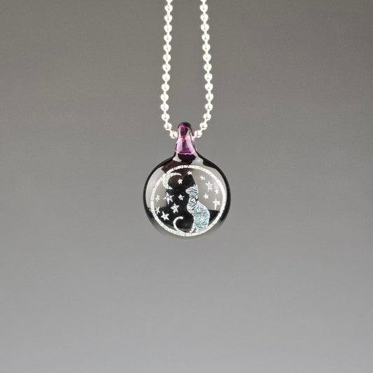 Mini Silver Dichro: Galaxy Amethyst