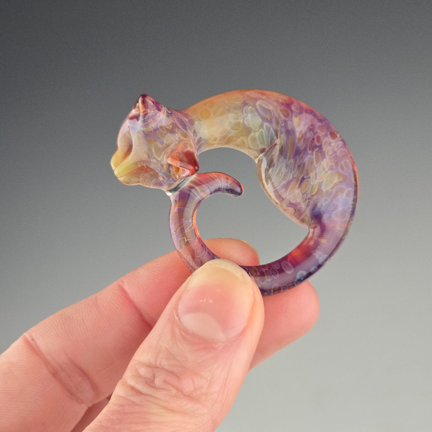 Spotted Amber Purple: large