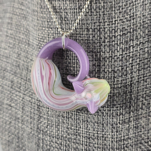 Trip A Ashley Austin Coogi pattern glass sleeping kitty pendant collab with Spiller Woods