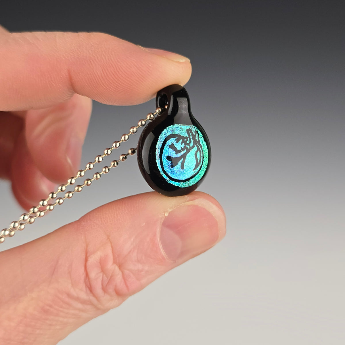 Mini Green Dichro Shrimpin': Galaxy Black