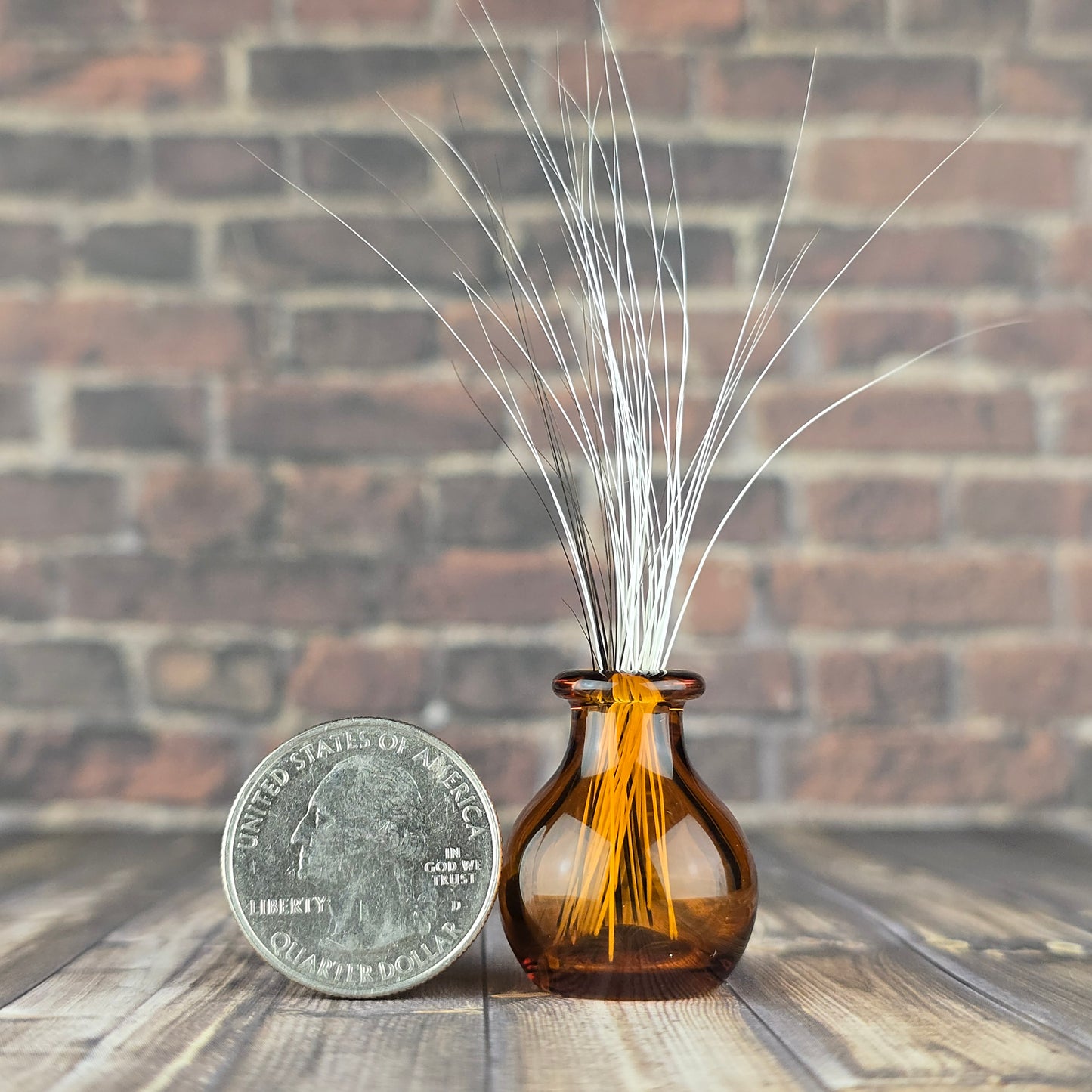 Mini Amber Whisker Vase