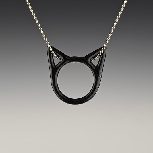 Galaxy Black Kitty Face