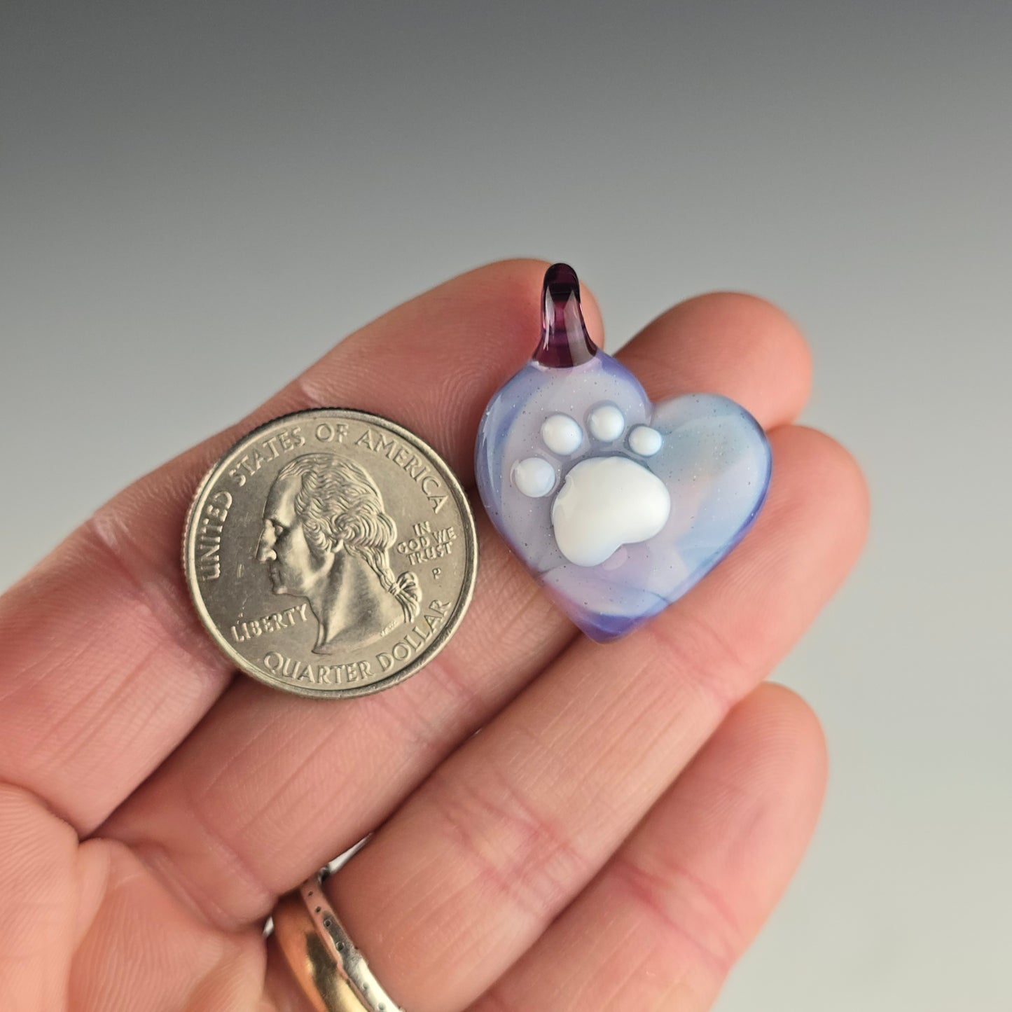 Lotus Paw Print Heart