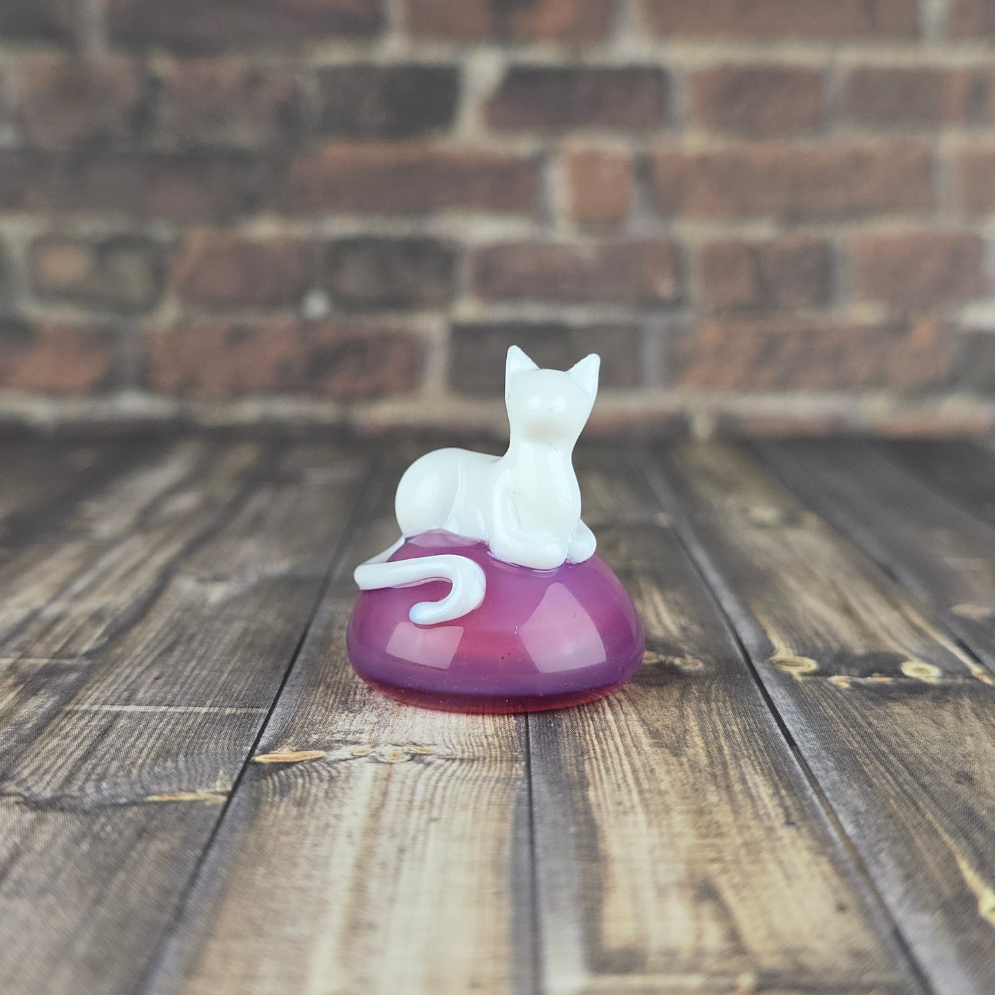 White Kitty Statuette