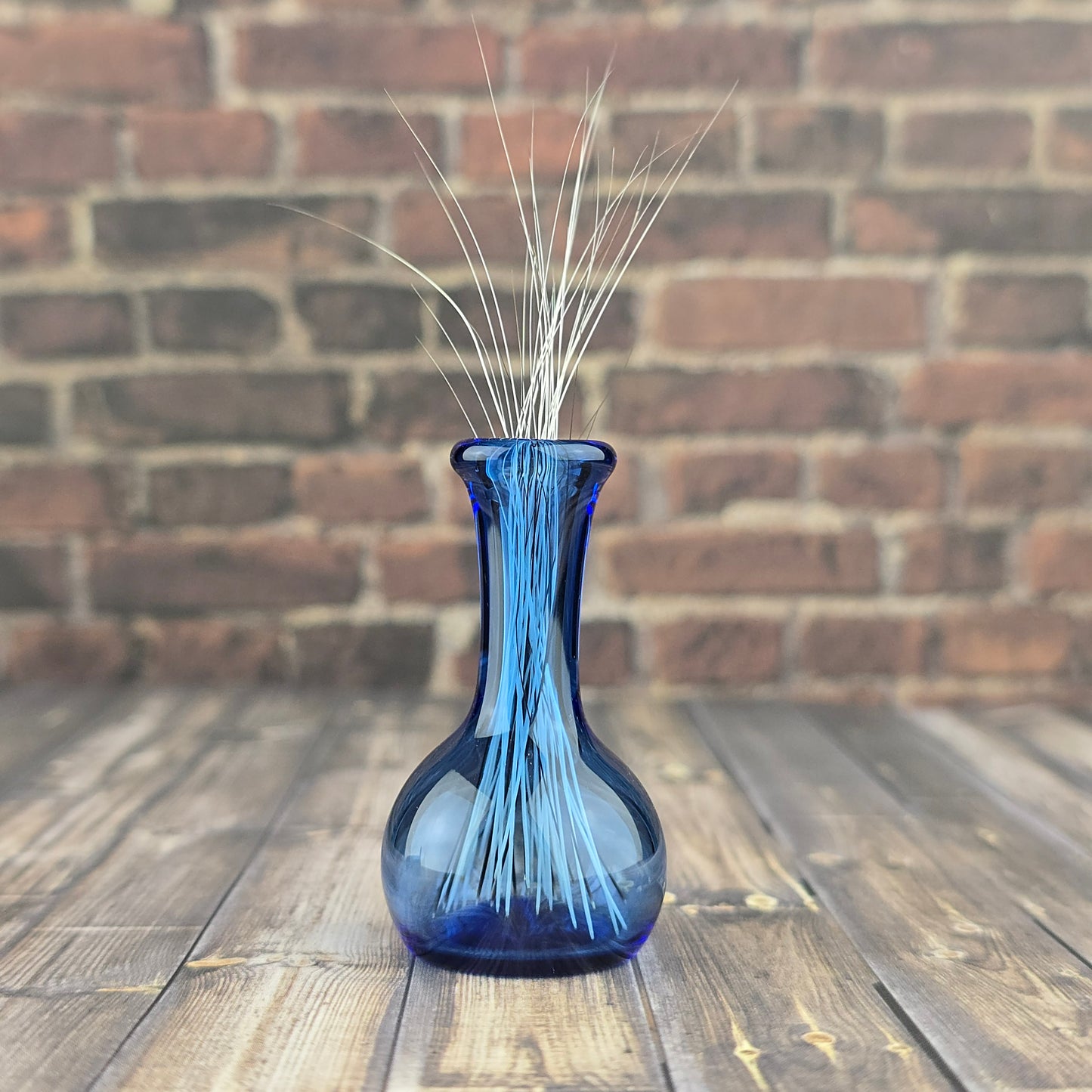 Tall Cobalt Whisker Vase #3