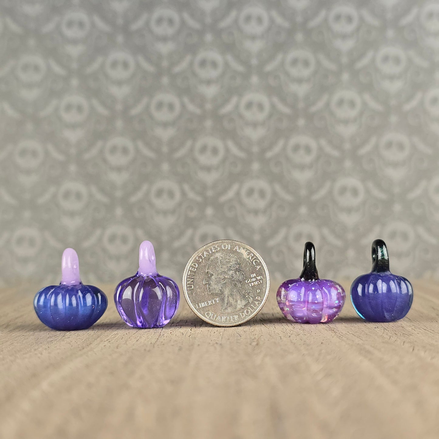 Pumpkin Pendants: Purples