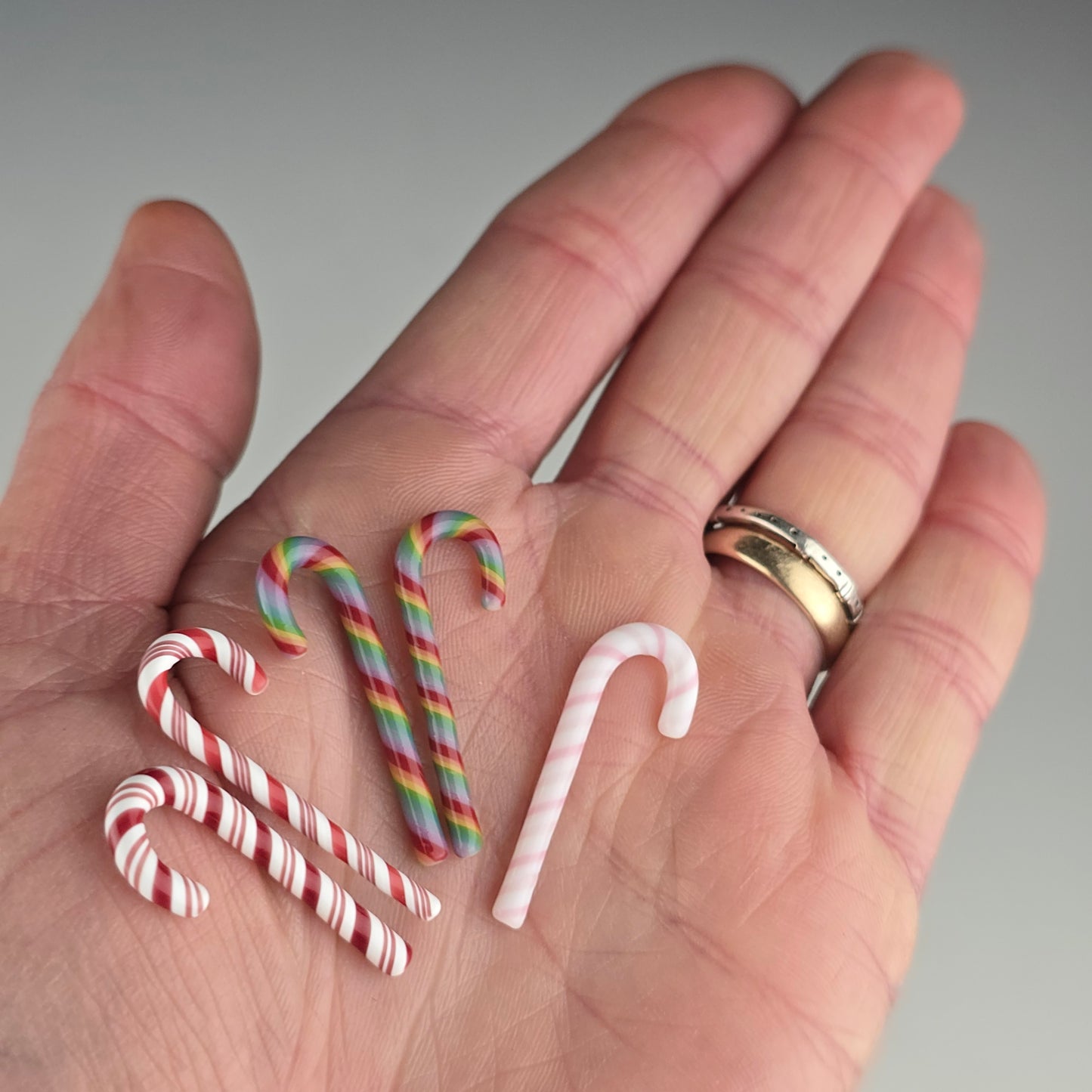 Miniature Glass Candy Cane