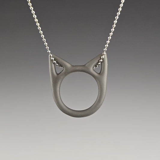 Gray & Black Tabby Kitty Face