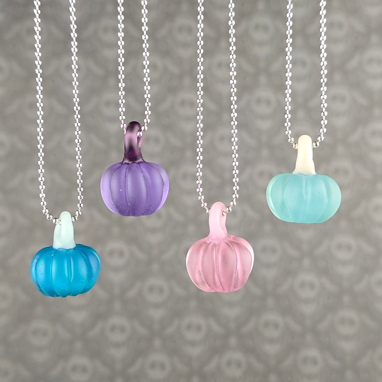 Frosted Pumpkin Pendants
