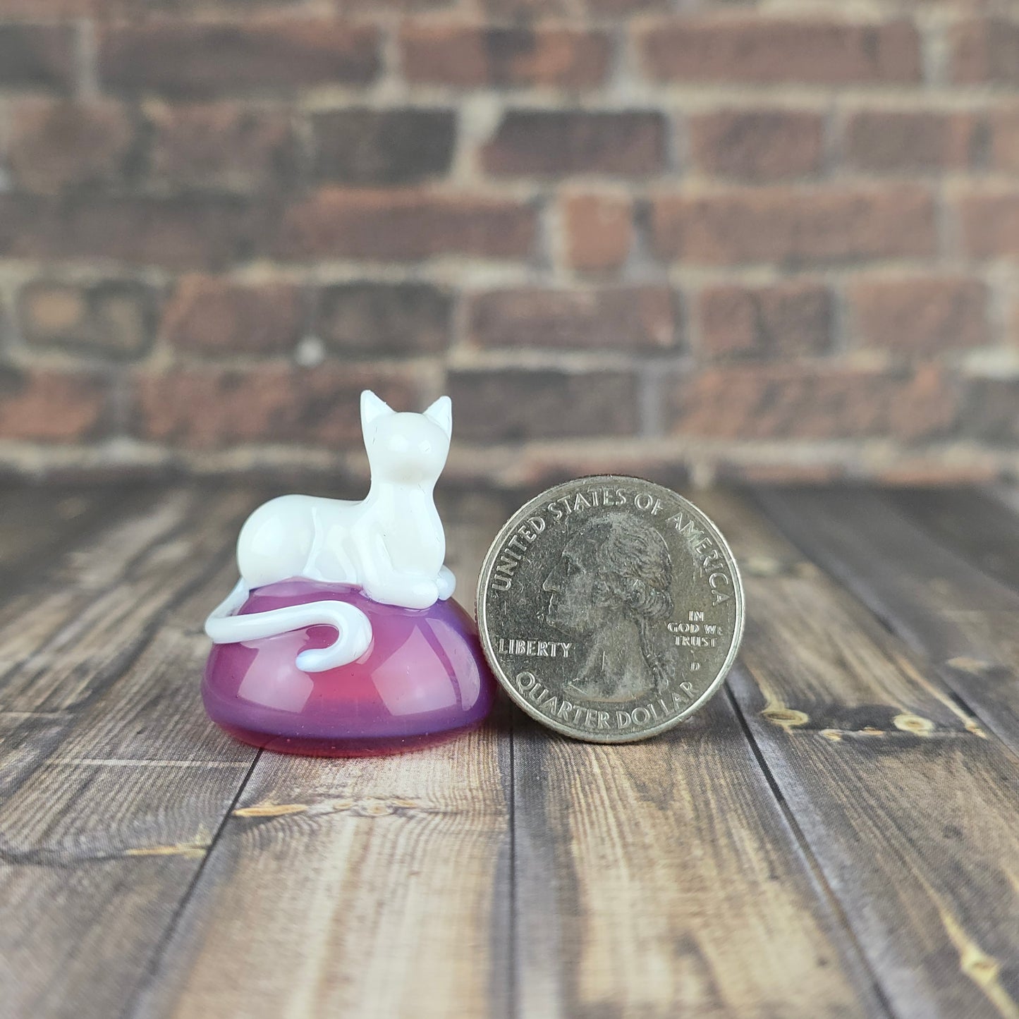 White Kitty Statuette