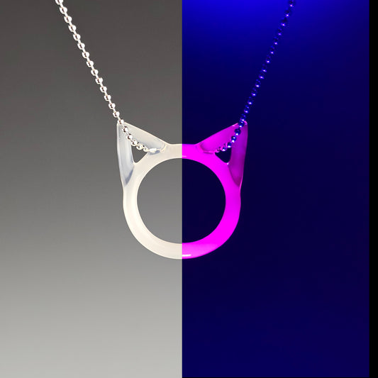 UV Glowstick Kitty Face
