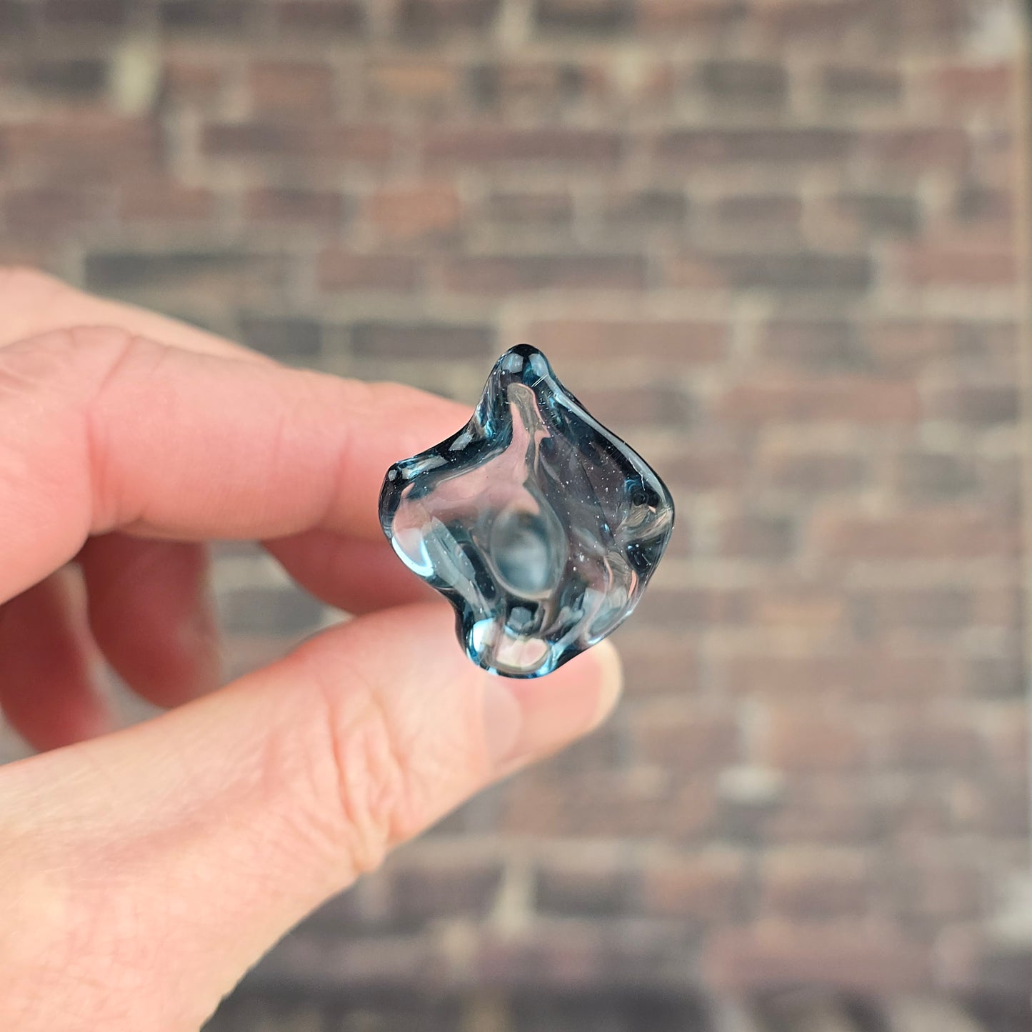 Ice Blue Swung Whisker Vase