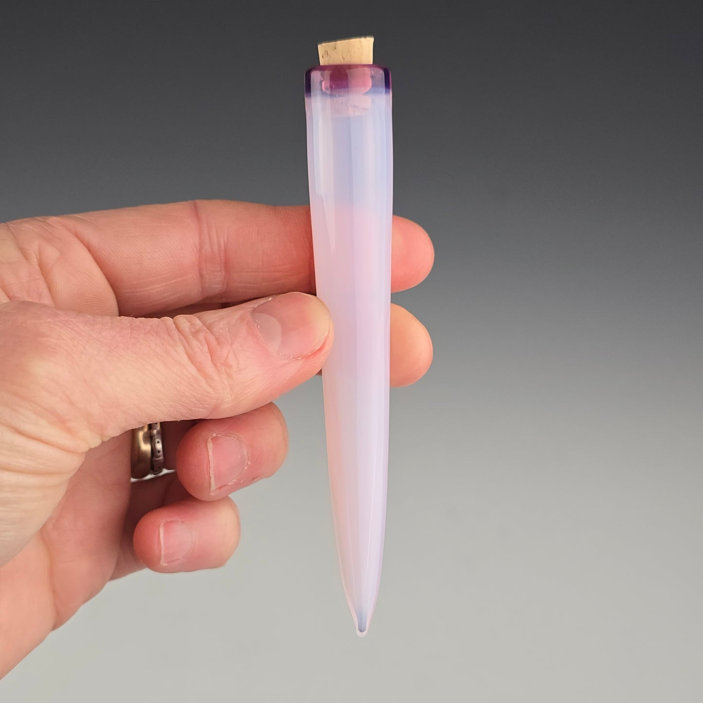 Gold Amethyst on Blossom: 3.25"