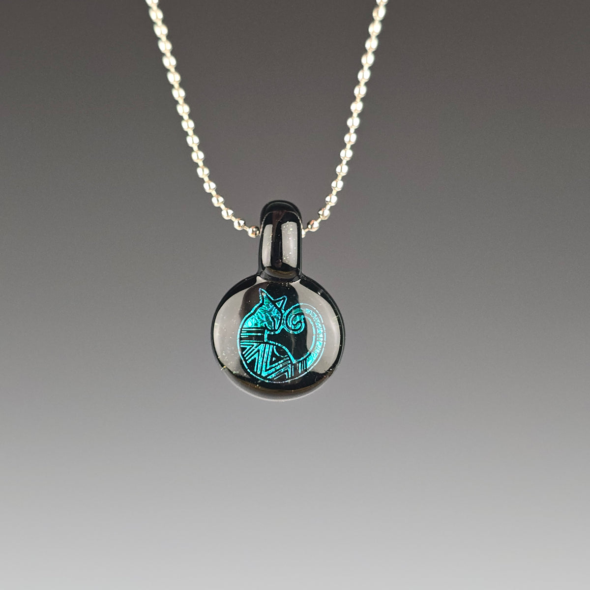 Mini Blue Dichro Aztec: Galaxy Black