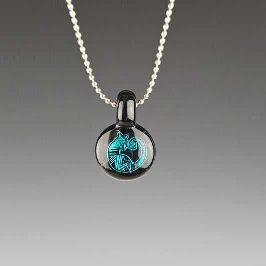 Mini Blue Dichro Aztec: Galaxy Black