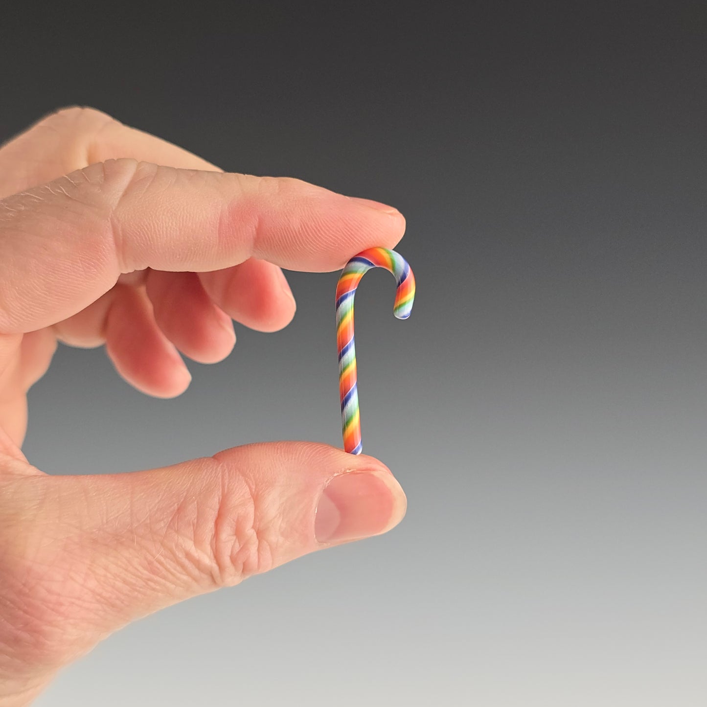 Miniature Glass Candy Cane