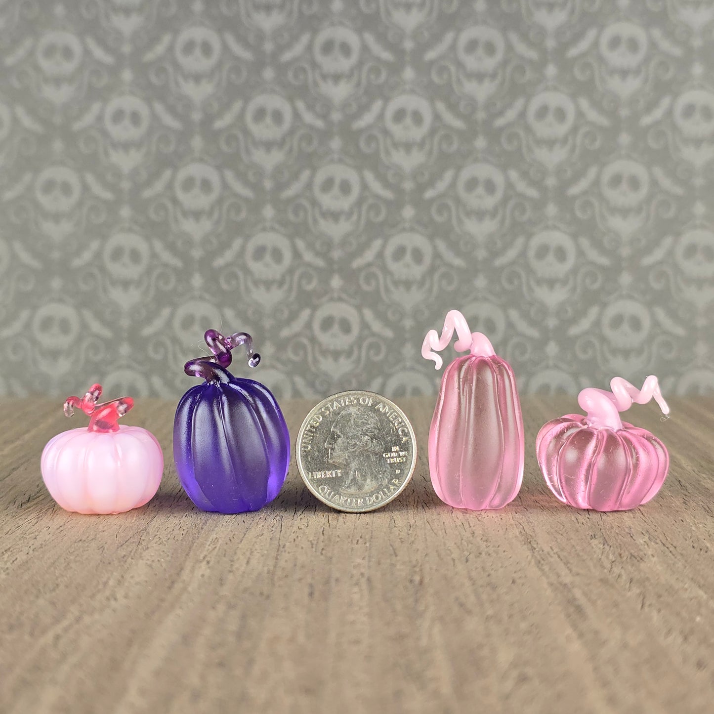 Frosted Pumpkin Trinkets: Pinks & Purples