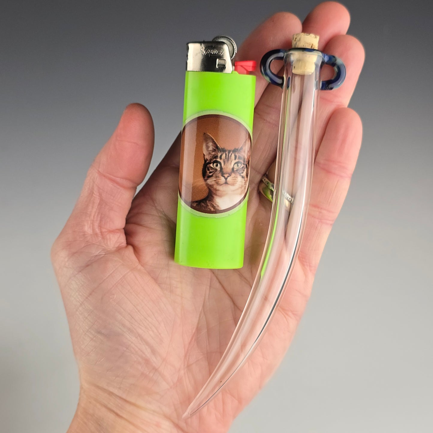 Hanging Whisker Keeper: Purple Sable 5"