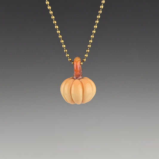 Pendant: Pumpkin with Tan stem