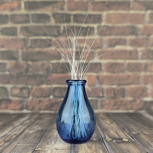 Tall Cobalt Whisker Vase