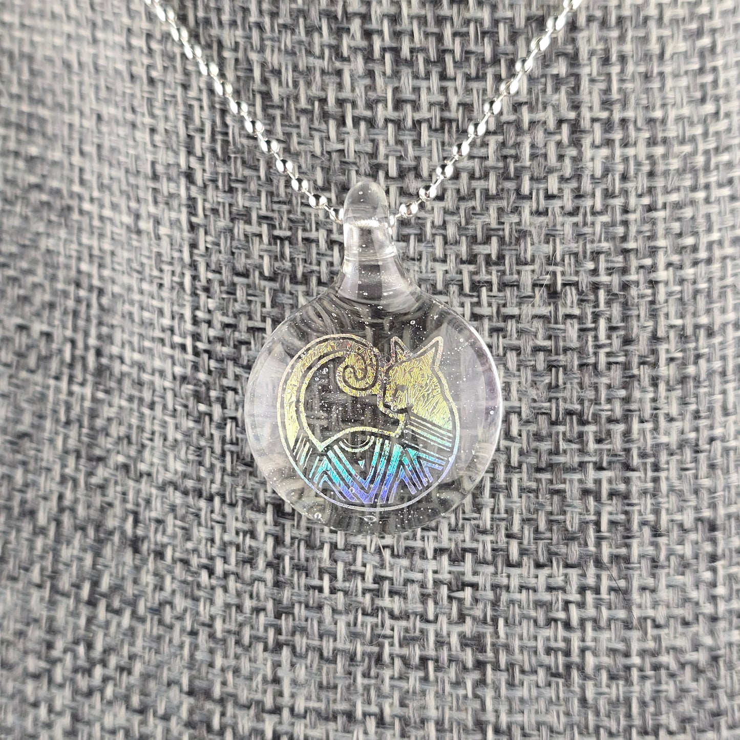 Rainbow Dichro Aztec Kitty: UV Lucy