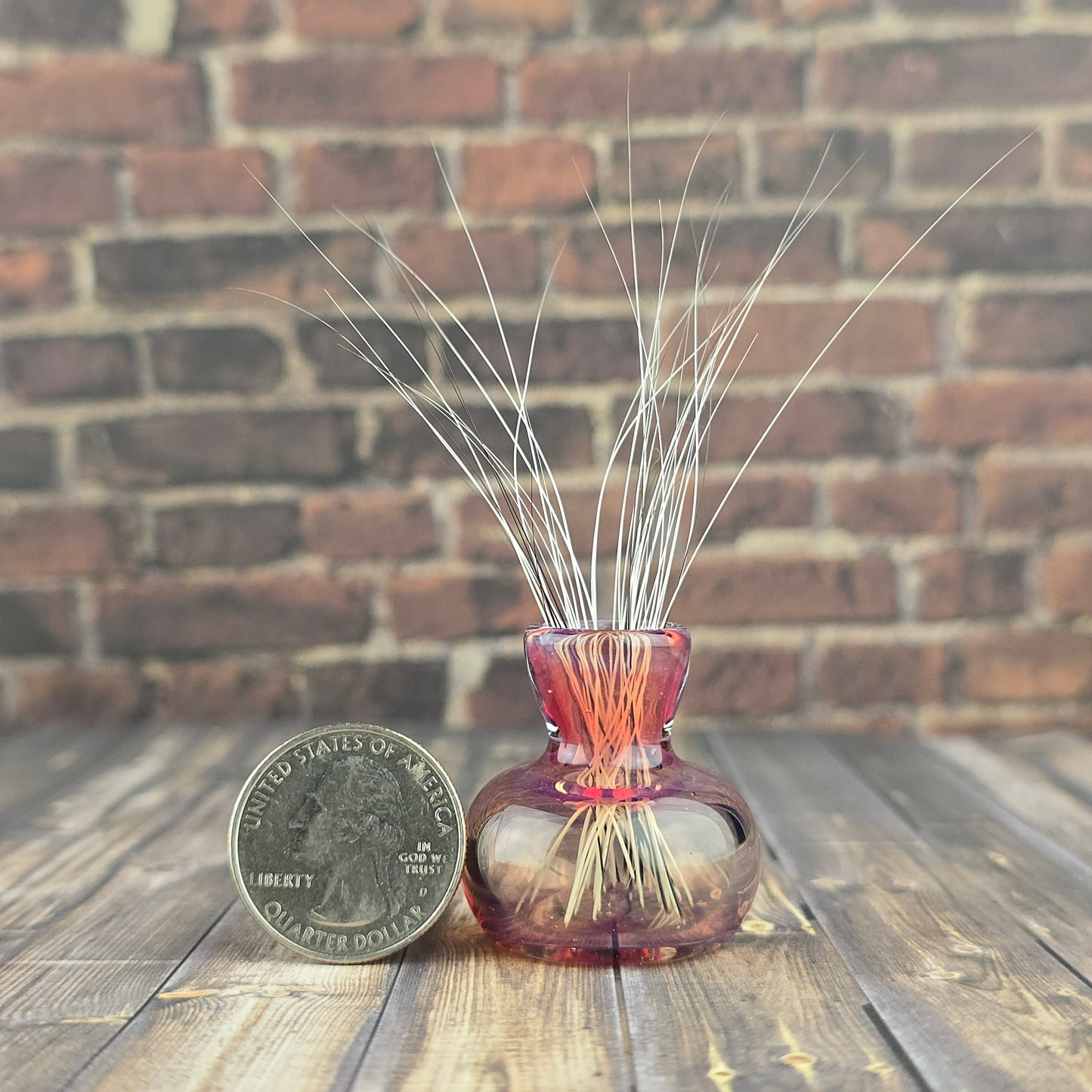 Vintage Rose Whisker Vase