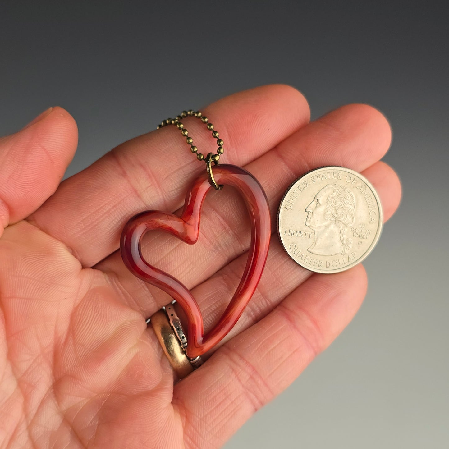 Striking Red Heart