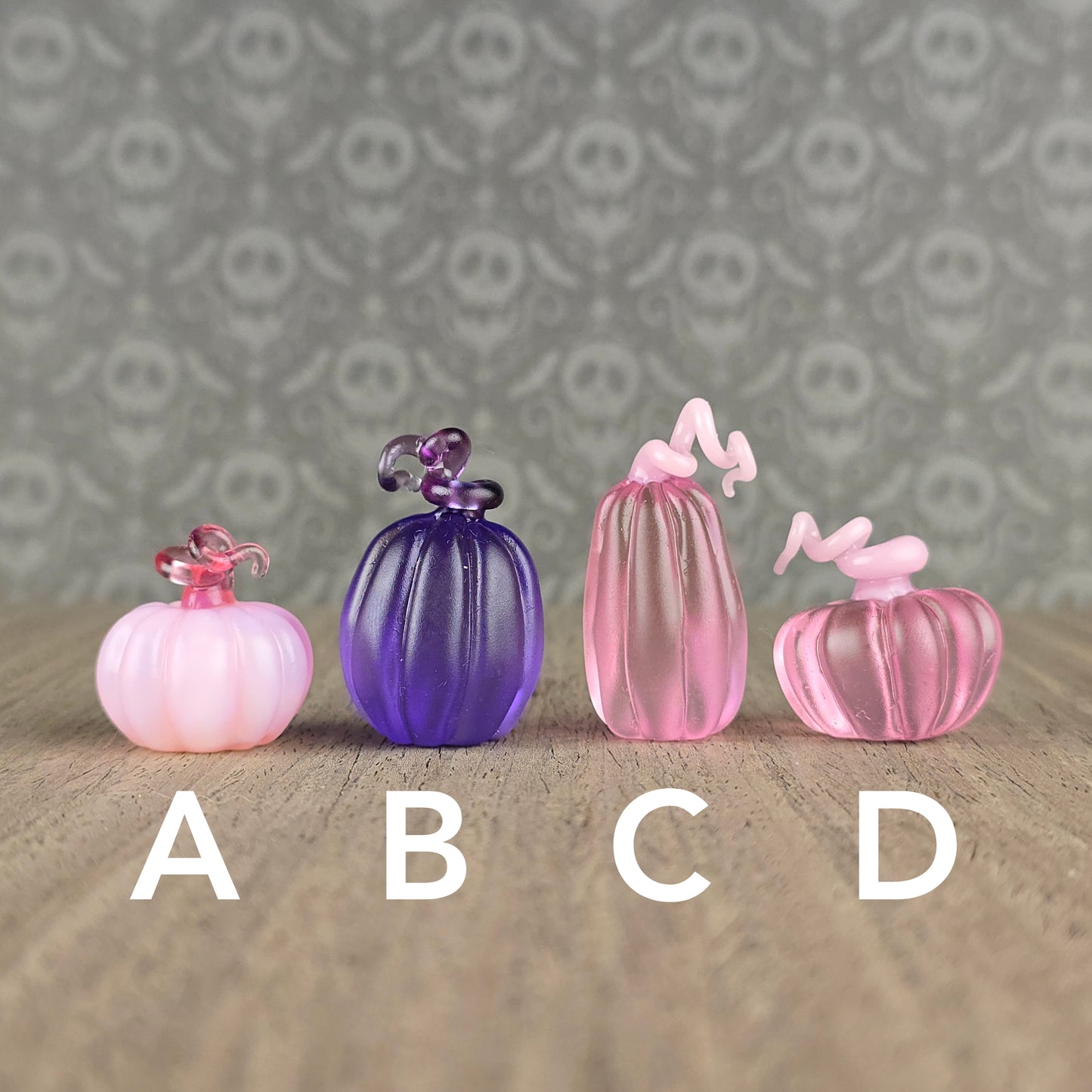 Frosted Pumpkin Trinkets: Pinks & Purples