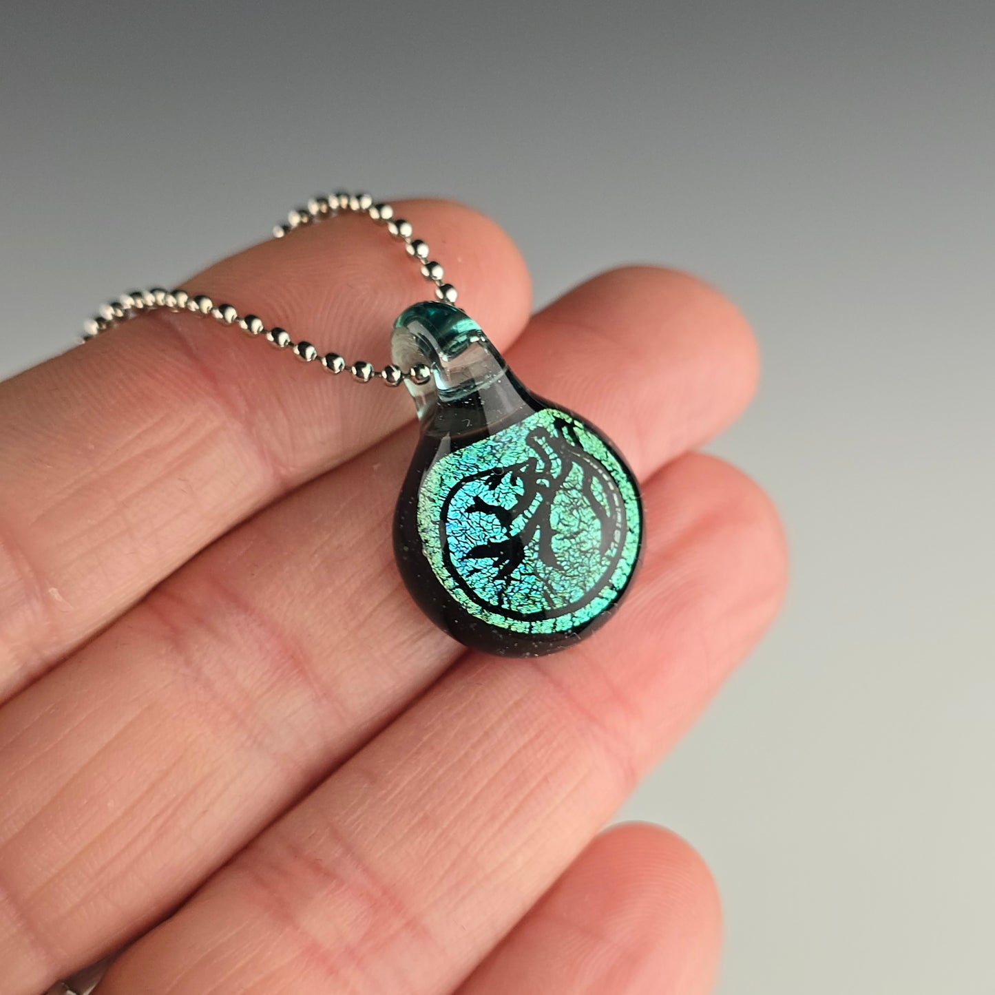 Mini Green Dichro: Shrimpin' Kitty