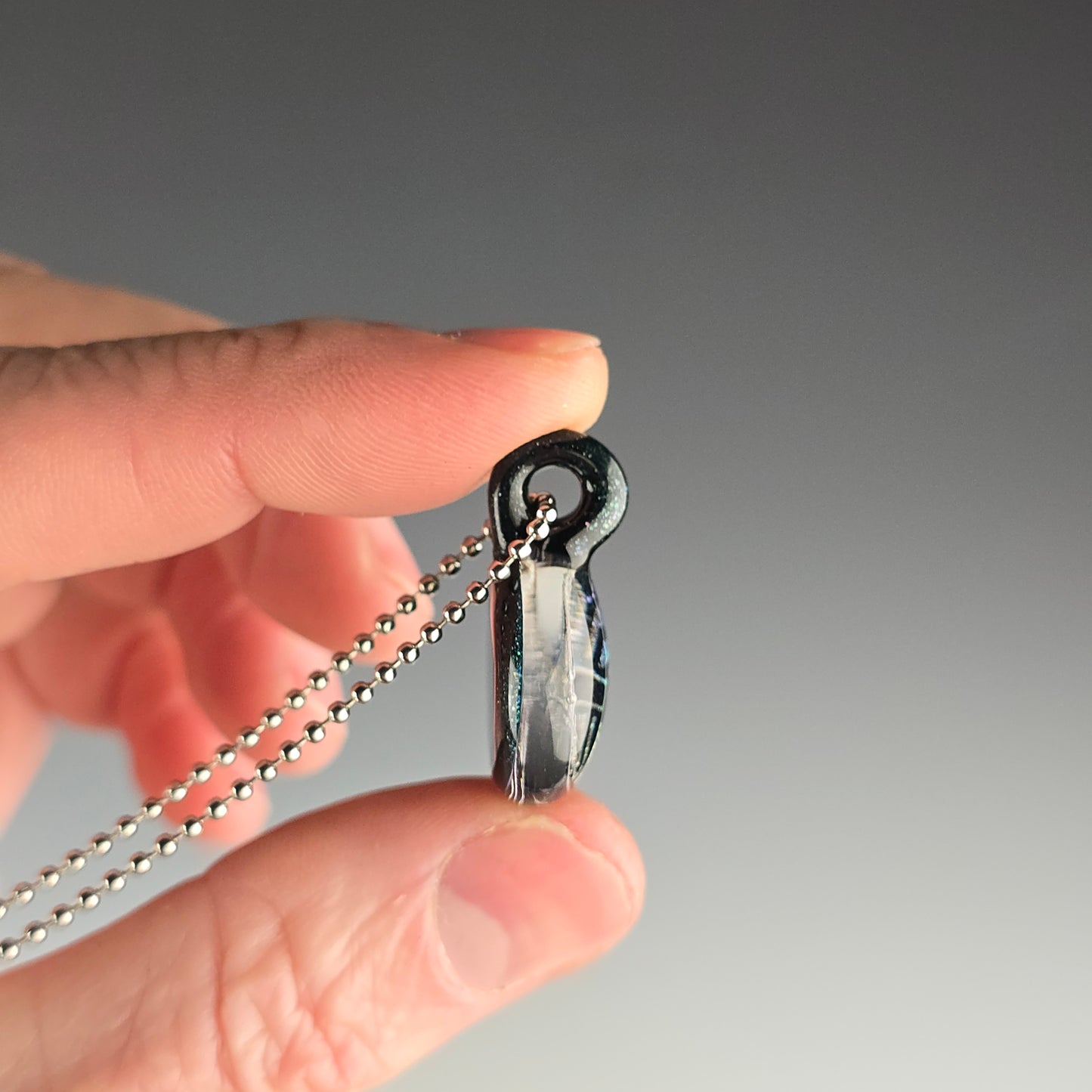 Mini Rainbow Dichro Aztec: Heavy Blue Leprechaun