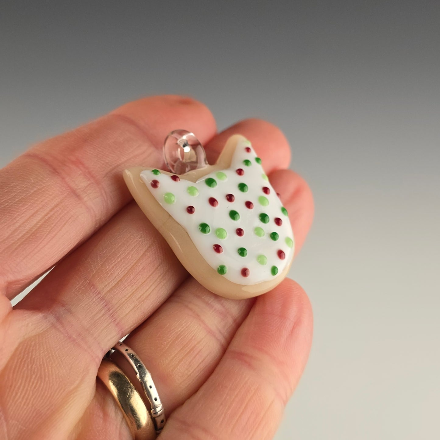 Christmas Sugar Cookie Kitty Face