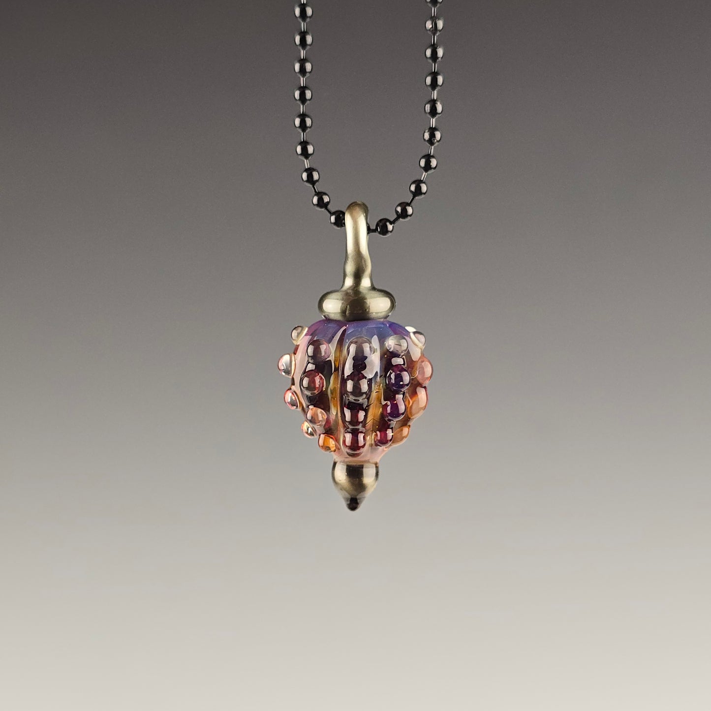 Double Amber Purple Bauble