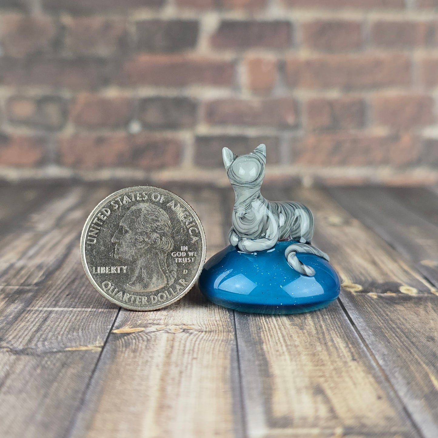 Gray Tabby Statuette