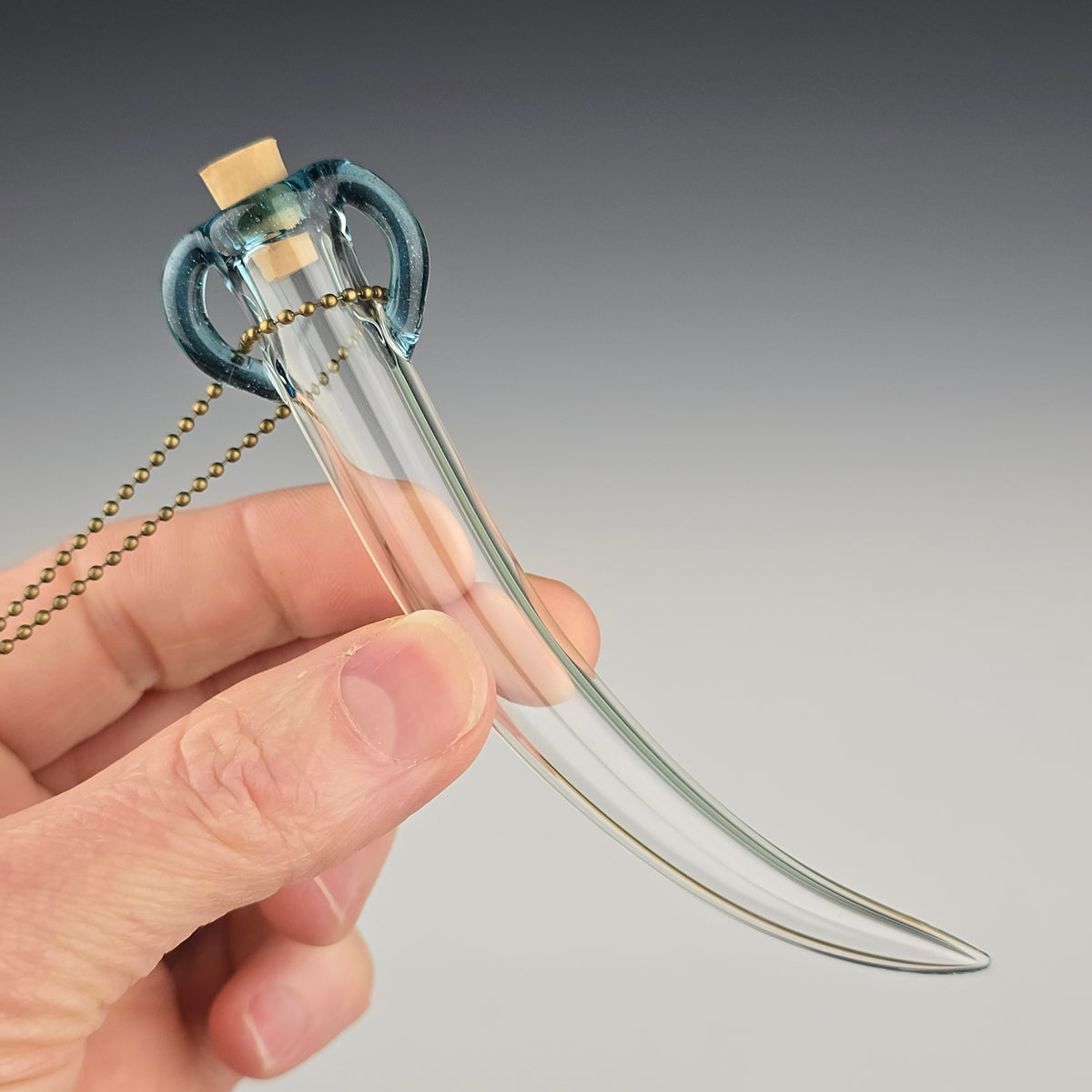 Hanging Whisker Keeper: Blue Stardust 4"