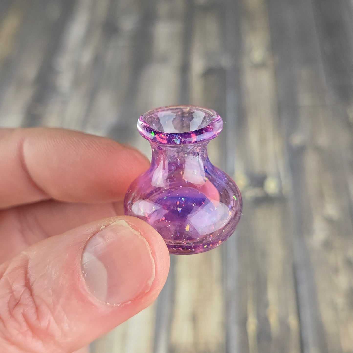 Pink Opals Whisker Vase #2