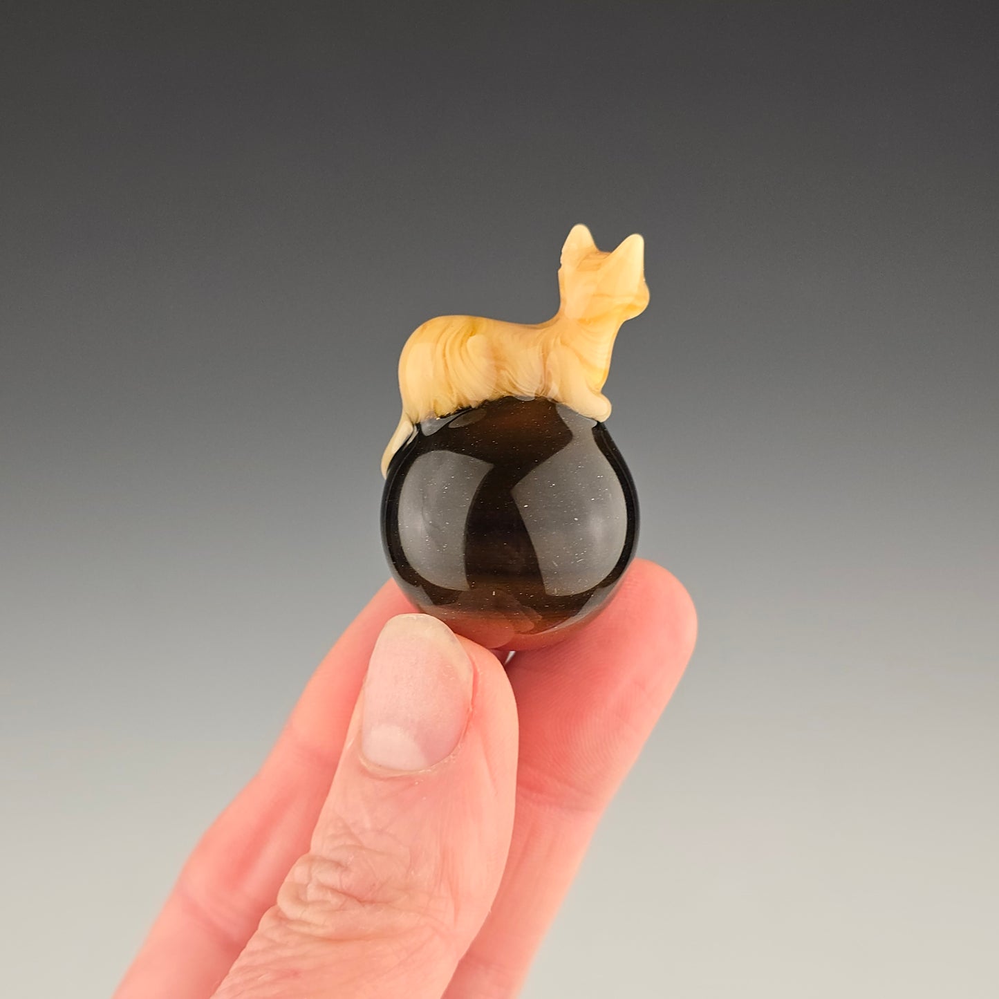 Orange Tabby Tigers Eye 25mm