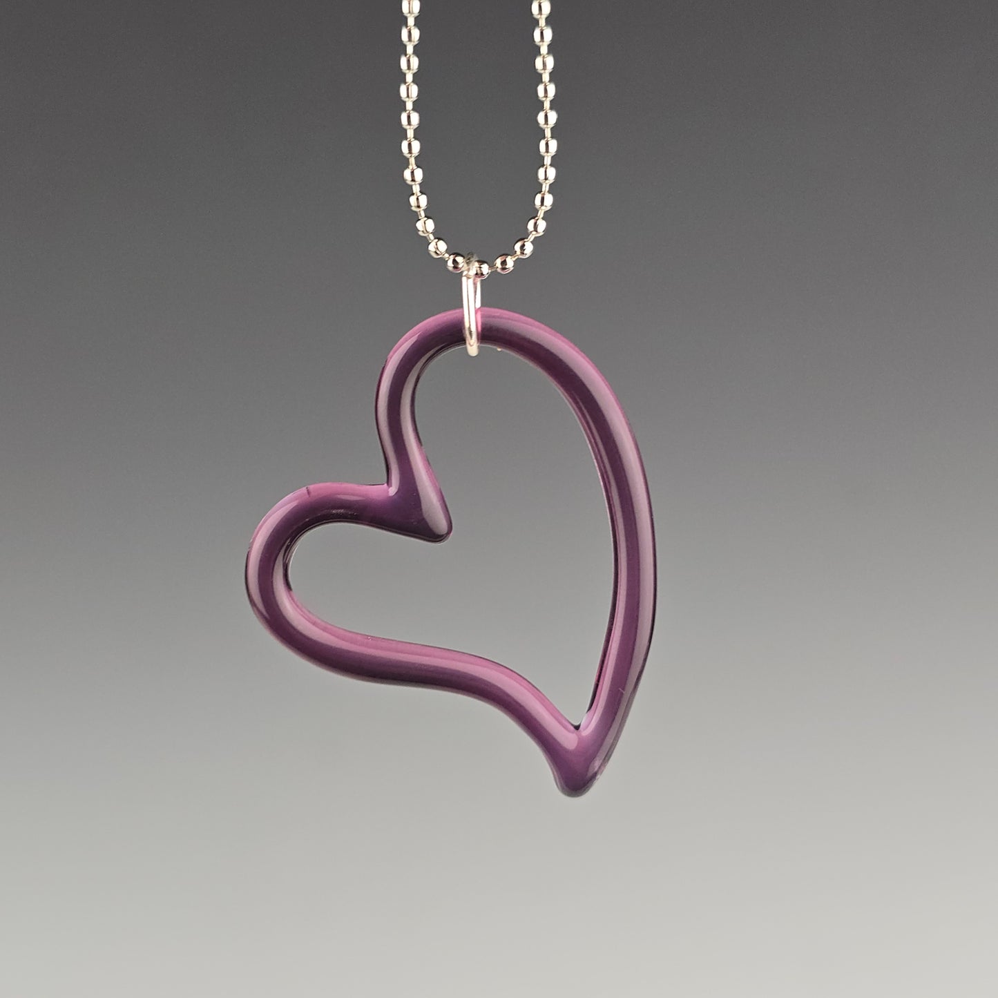 Gold Amethyst Heart