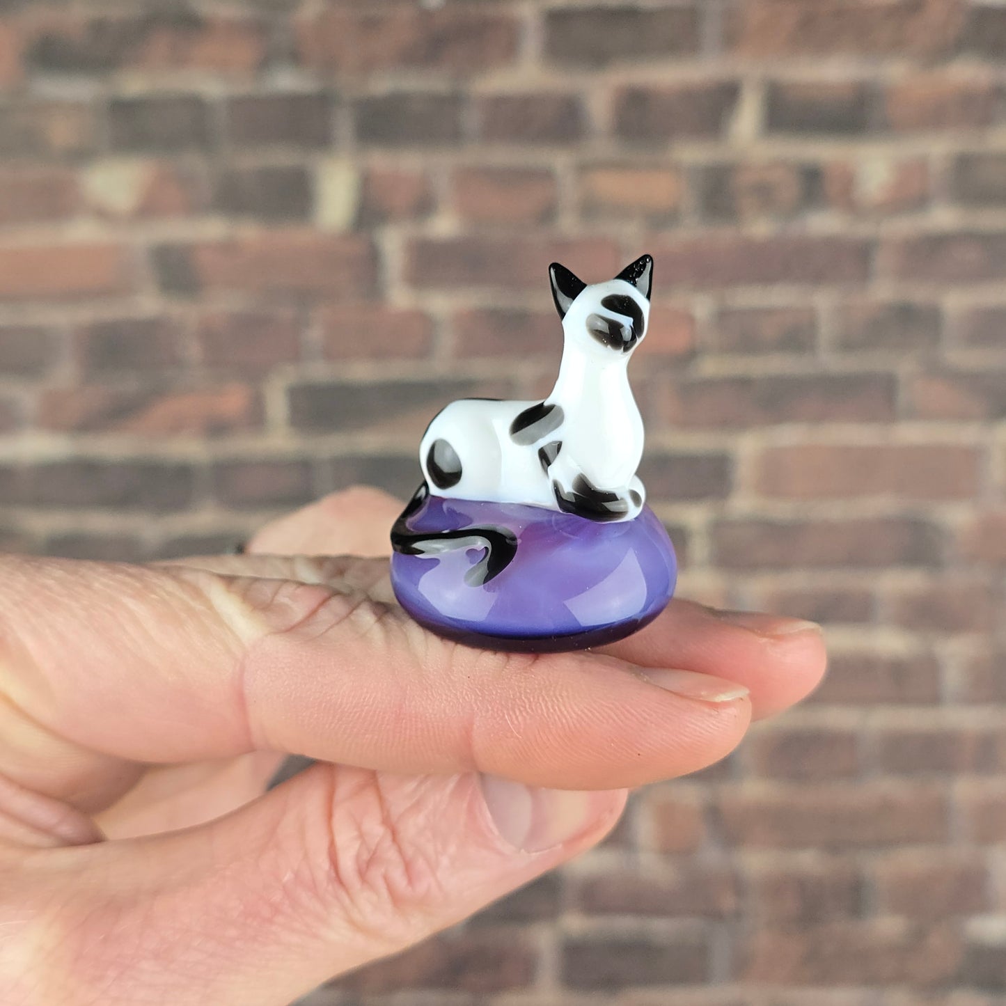 Cow Kitty Statuette