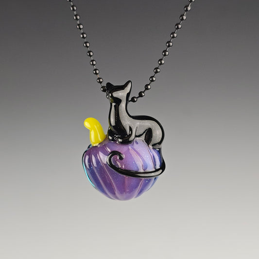 Galaxy & Royal Jelly Pumpkin Loaf Pendant