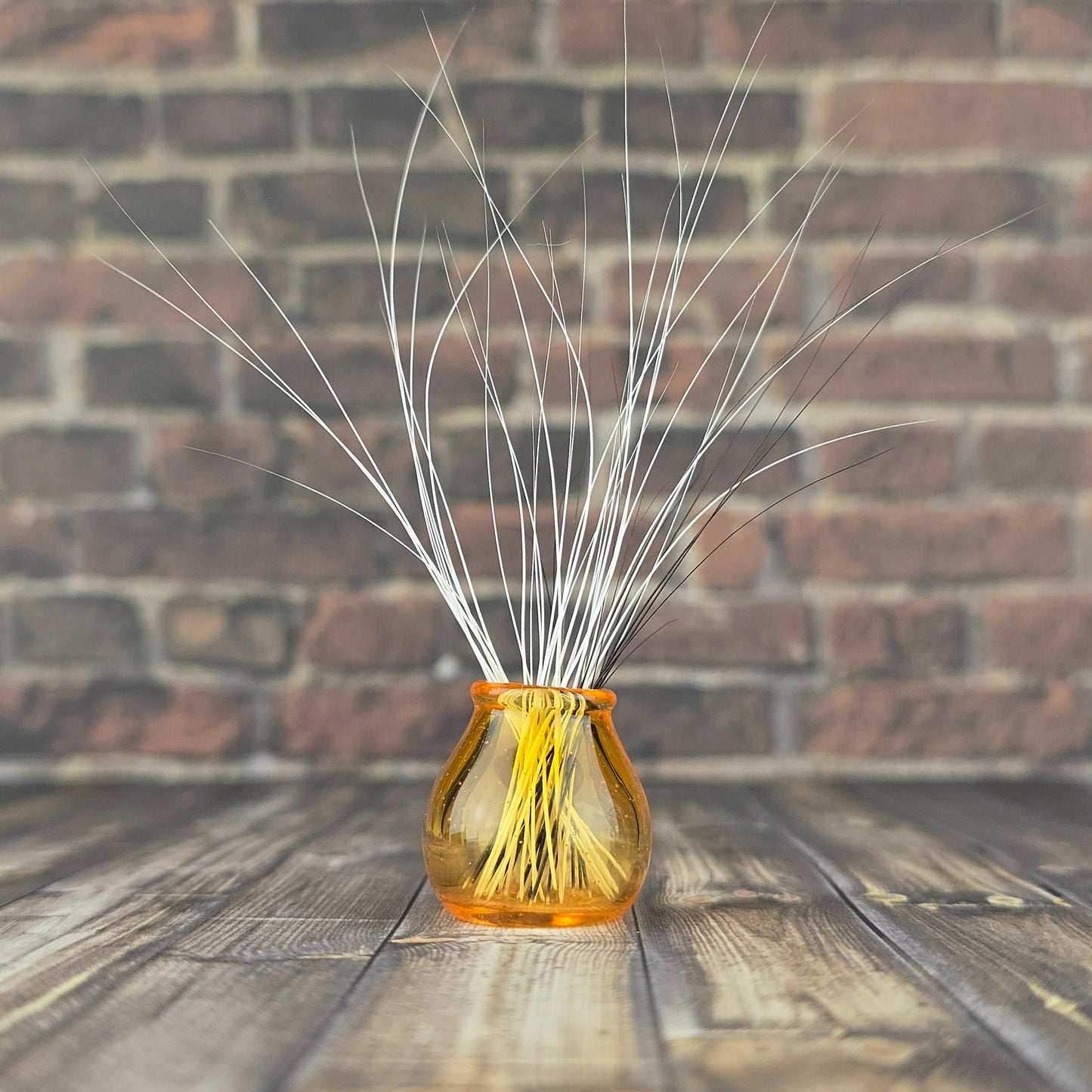 Mini Orange Whisker Vase