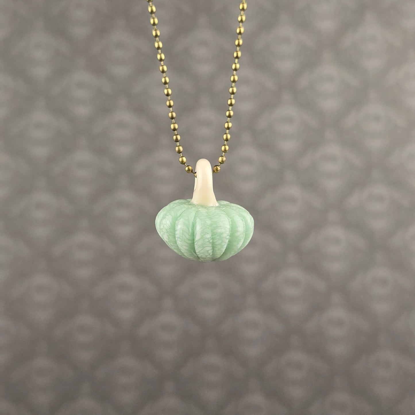 Mint Pumpkin Pendant
